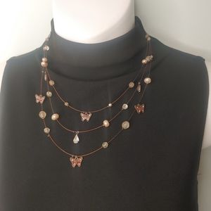 Rose Gold Butterfly Necklace